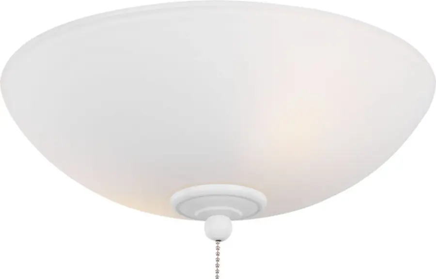 Universal 12" LED Ceiling Fan Light Kit in Matte White