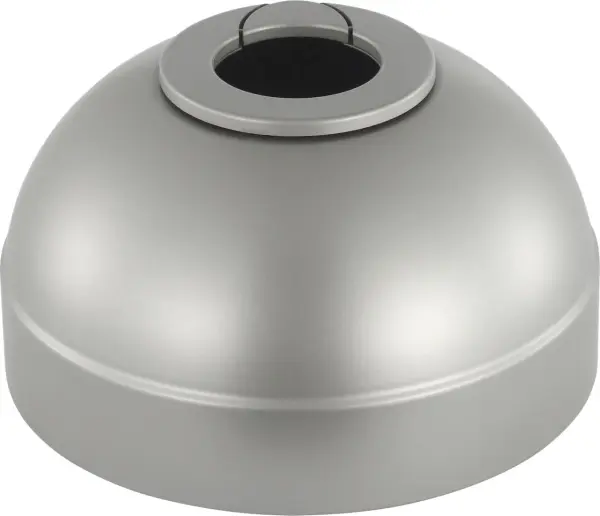This slope ceiling canopy kit enables safe and secure ceiling fan mounting on angled ceilings. The brushed steel finish complements modern and contemporary interiors while providing functional versatility.