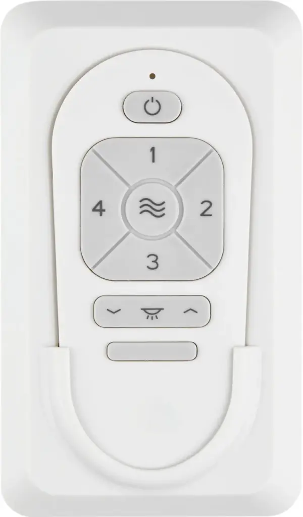 This versatile 4-speed fan control with integrated dimmer offers both wall-mounted and handheld operation. The smart control kit provides convenient fan and light management with universal compatibility.