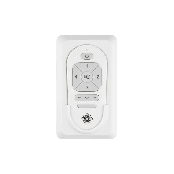 This versatile 4-speed fan control with integrated dimmer offers both wall-mounted and handheld operation. The smart control kit provides convenient fan and light management with universal compatibility. - alternate view