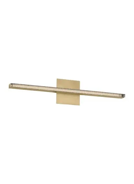 Serre 24" LED Bath Vanity Light in Natural Brass