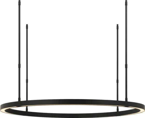 Stagger Ring Medium Chandelier in Nightshade Black - Image 1