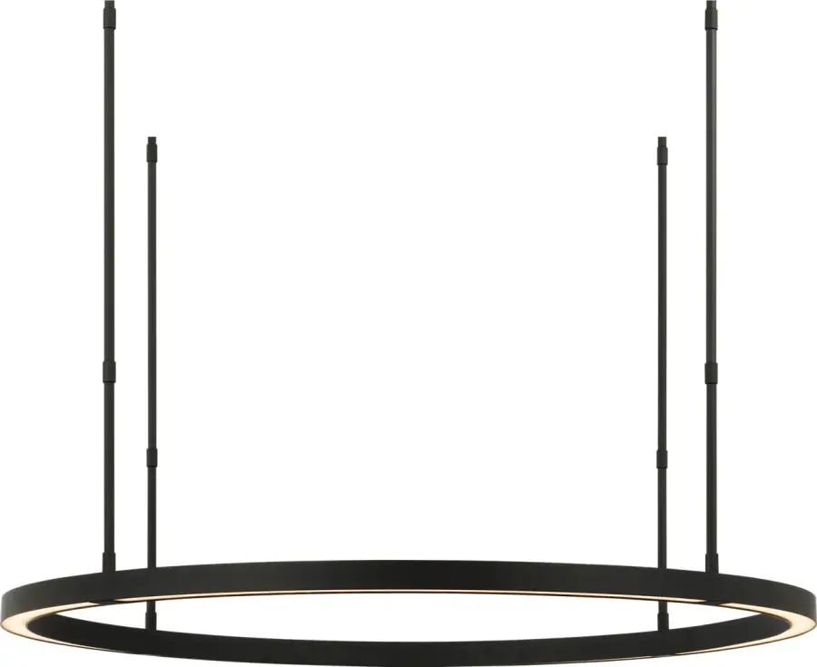 Stagger Ring Medium Chandelier in Nightshade Black - Image 1