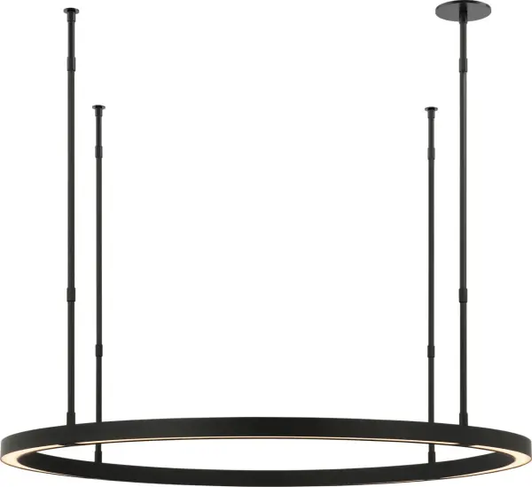 Stagger Ring Medium Chandelier in Nightshade Black - Image 3