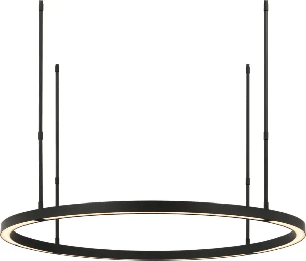Stagger Ring Medium Chandelier in Nightshade Black - Image 4