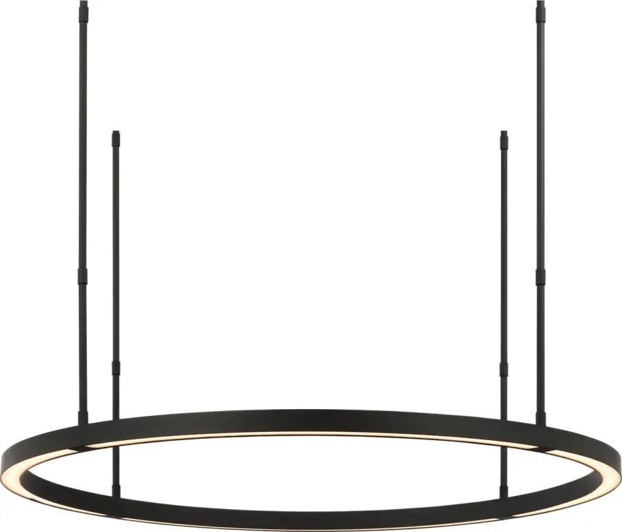 Stagger Ring Medium Chandelier in Nightshade Black - Image 4