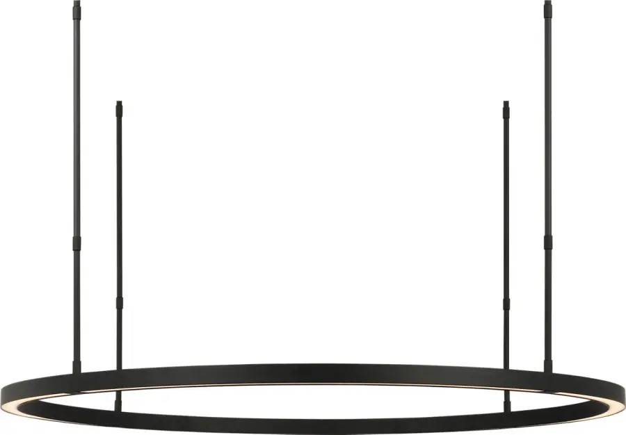 Stagger Ring Large Chandelier in Nightshade Black - Image 2