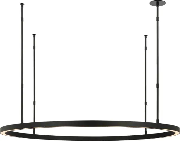 Stagger Ring Large Chandelier in Nightshade Black - Image 3