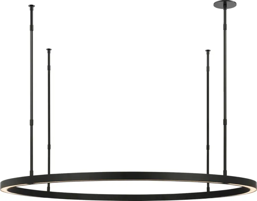 Stagger Ring Large Chandelier in Nightshade Black - Image 3