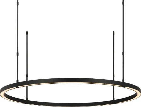 Stagger Ring Large Chandelier in Nightshade Black - Image 4