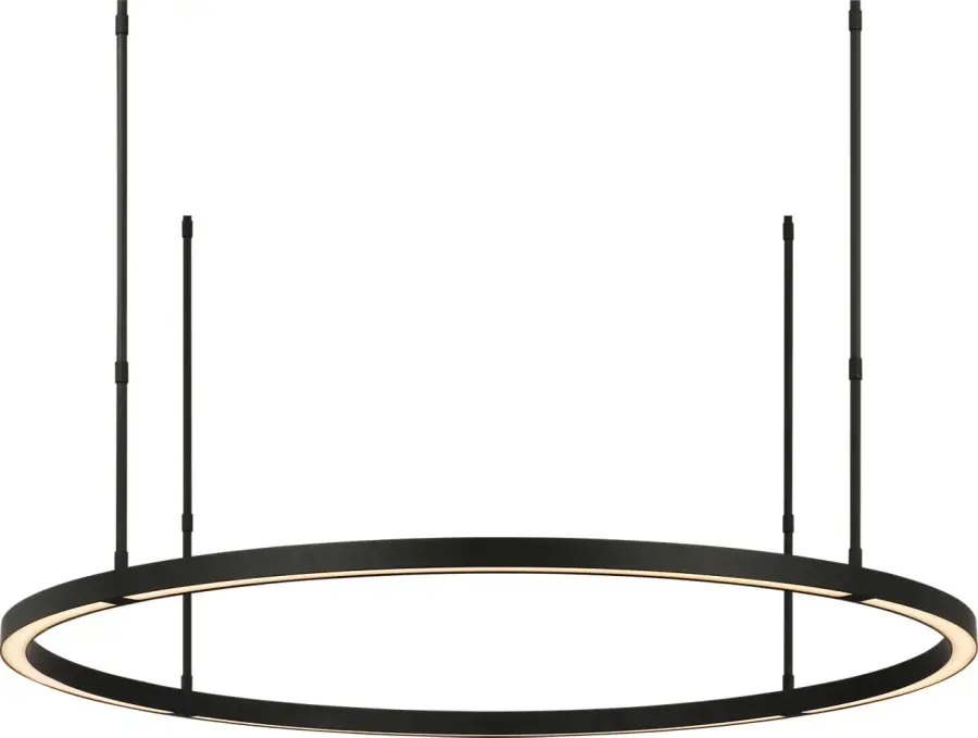 Stagger Ring Large Chandelier in Nightshade Black - Image 4