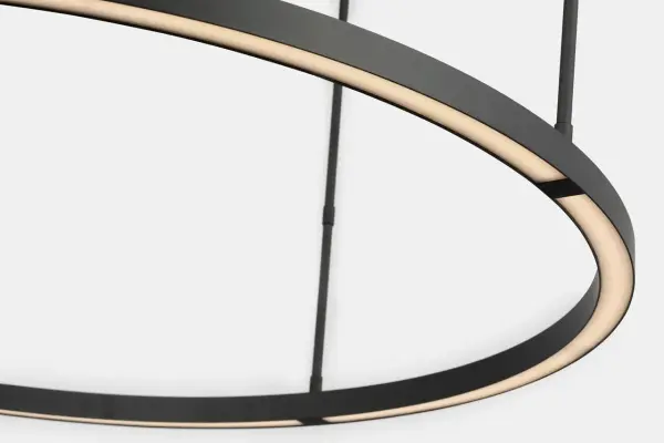 Stagger Ring Large Chandelier in Nightshade Black - Image 5