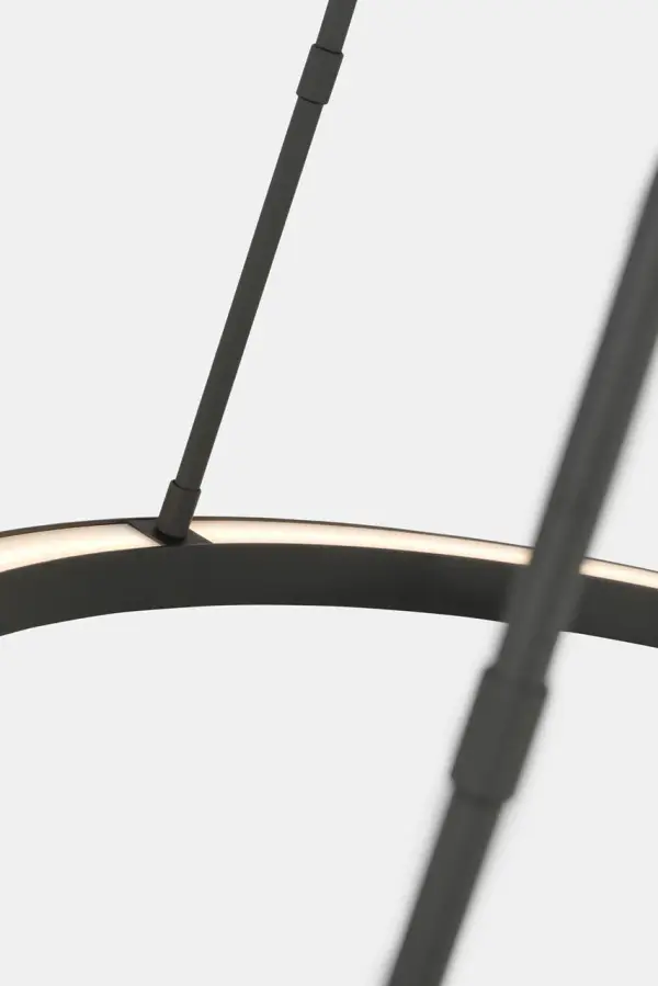Stagger Ring Large Chandelier in Nightshade Black - Image 6