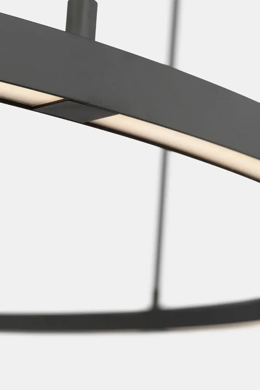 Stagger Ring X-Large Chandelier in Nightshade Black - Image 3