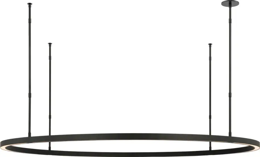 Stagger Ring X-Large Chandelier in Nightshade Black - Image 4