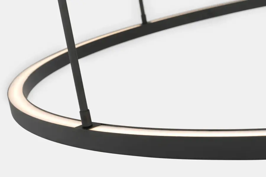 Stagger Ring X-Large Chandelier in Nightshade Black - Image 6