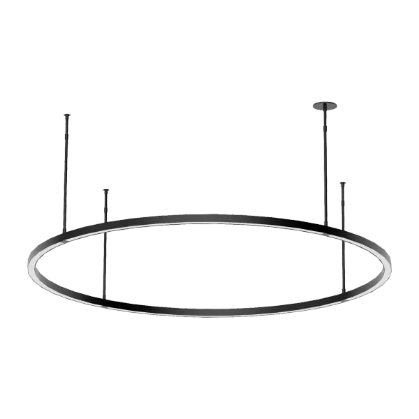 The Stagger Ring X-Large Chandelier commands attention with its architectural design and polished stainless steel finish. Perfect for grand spaces requiring dramatic lighting, this oversized fixture delivers warm 2700K illumination.