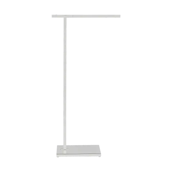 The Stagger Small Floor Lamp combines polished nickel elegance with integrated 2700K LED technology for warm, high-quality illumination. Its compact footprint makes it ideal for smaller spaces while delivering sophisticated style.
