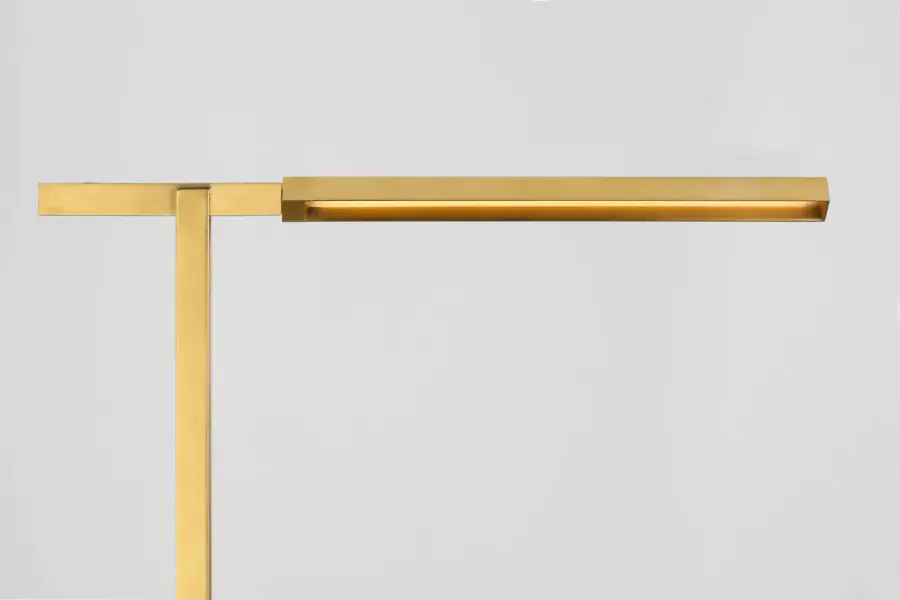 Stagger Small Floor Lamp in Natural Brass - Image 6