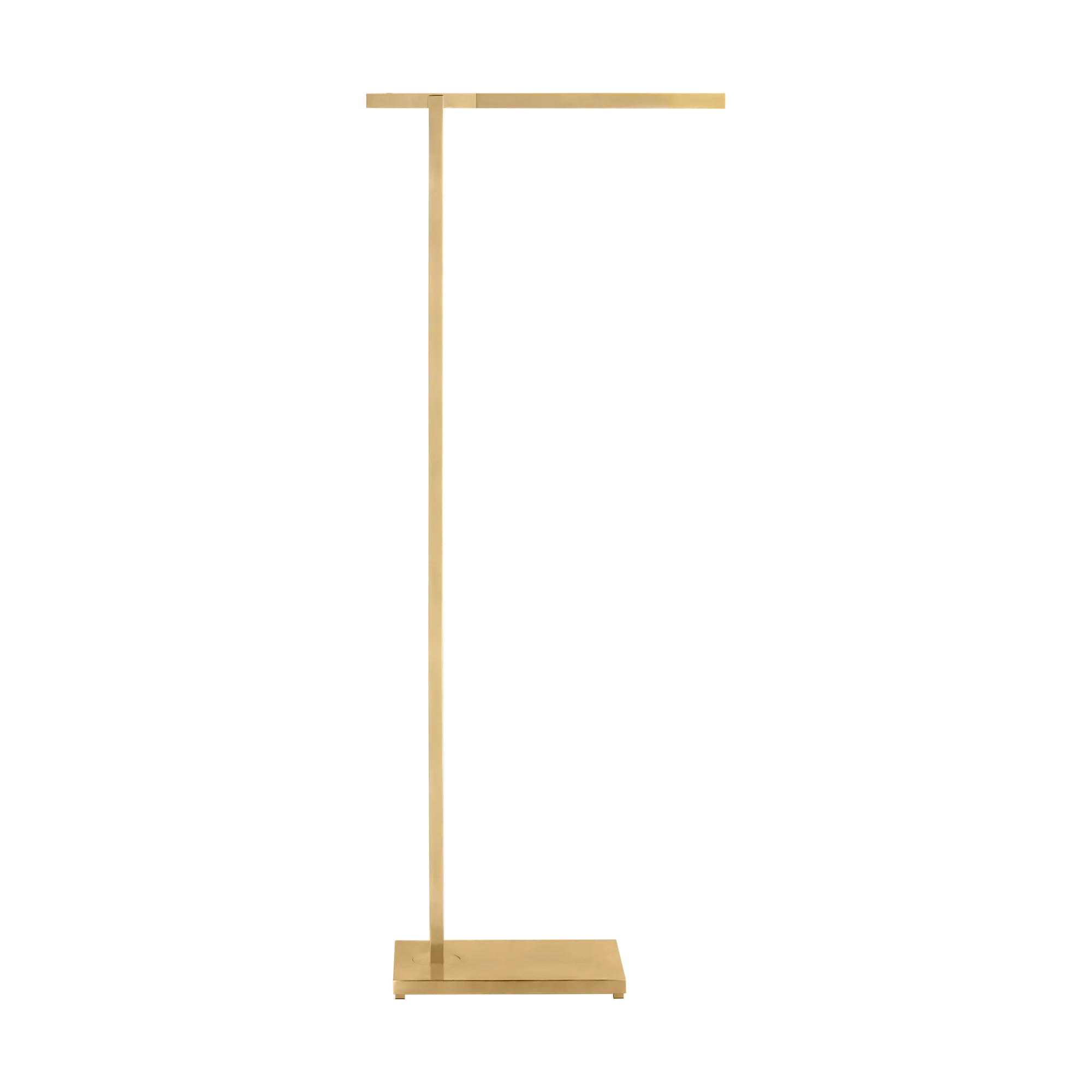 Stagger Medium Floor Lamp in Natural Brass