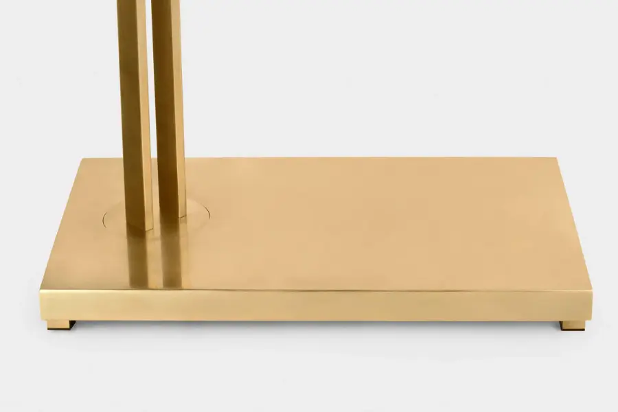 Stagger Medium Floor Lamp in Natural Brass - Image 5