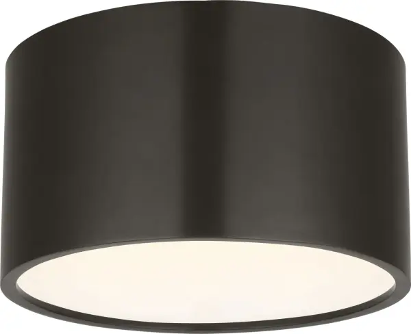 The Dola 13" Flush Mount combines bold industrial design with refined contemporary detailing. Its milk glass dome provides generous, softly diffused illumination while the seamless twist-lock construction and hidden hardware create a clean architectural presence.