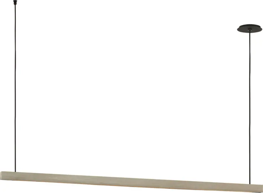 Lino 60 Linear Chandelier in Honed Concrete - Image 2