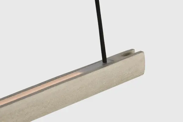 Lino 60 Linear Chandelier in Honed Concrete - Image 4