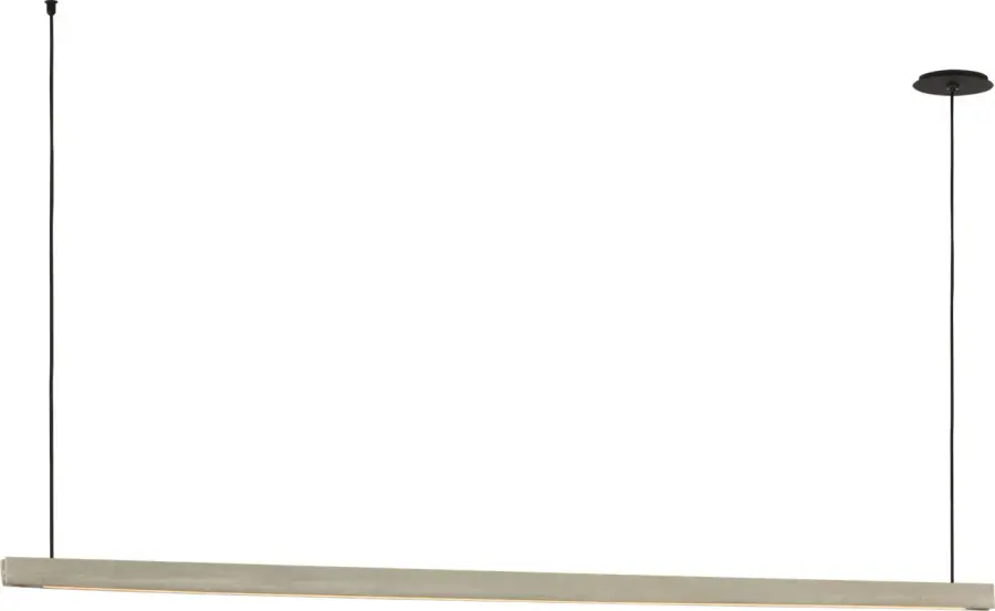 Lino 72" Linear Chandelier in Honed Concrete - Image 1