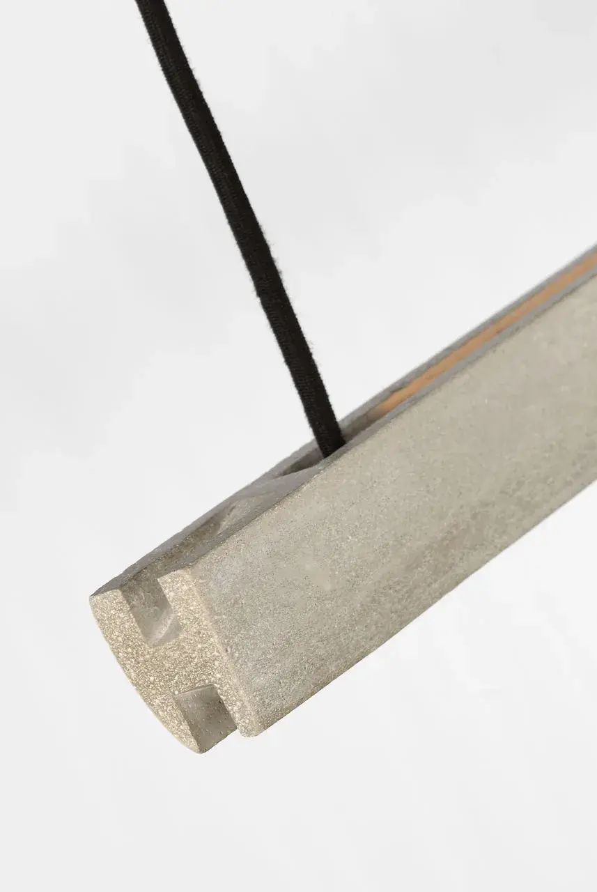 Lino 72" Linear Chandelier in Honed Concrete - Image 2