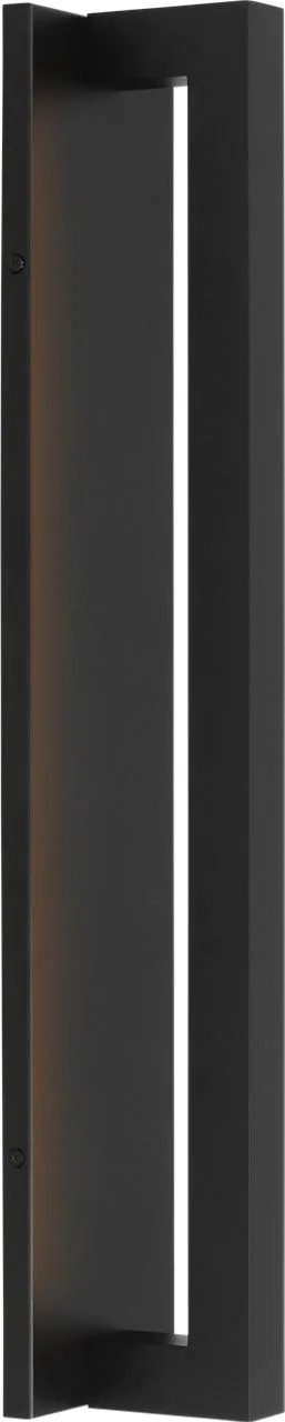 Stagger Small Outdoor Wall Sconce in Outdoor Black