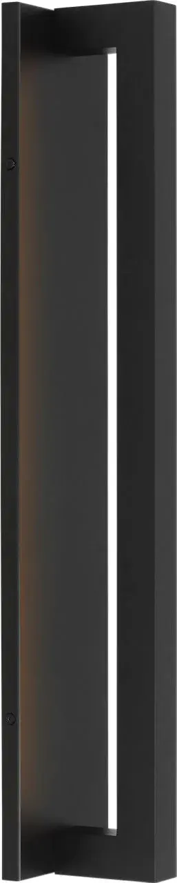 The Stagger Small Wall Sconce brings sophisticated contemporary design to outdoor spaces with its sleek Outdoor Black finish. Perfect for modern exteriors, this compact fixture delivers style and durability.