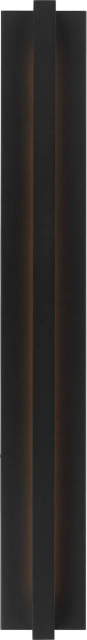 Stagger Medium Outdoor Wall Sconce in Outdoor Black