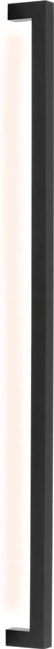 The Stagger Large Wall Sconce brings modern architectural design to outdoor spaces with its substantial size and clean-lined outdoor black finish. Perfect for making a statement on exterior walls. - alternate view