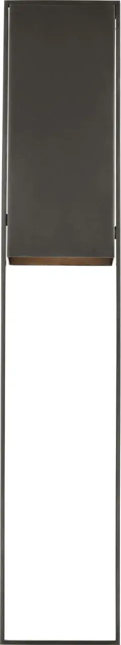 The Alude 45" Wall Sconce delivers dramatic vertical presence with clean contemporary lines. Its elongated luminous column design creates striking architectural impact ideal for large-scale residential and commercial applications. - alternate view