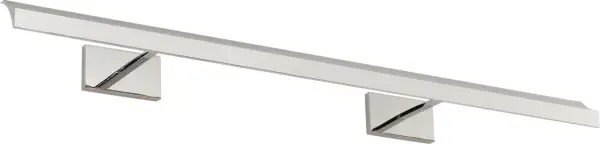 The Trave 36 combines architectural precision with sculptural elegance, offering integrated LED technology and a pivoting shade for optimal artwork illumination. Its 36-inch span makes it ideal for large-scale art.