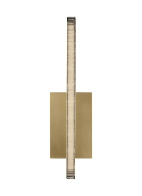 Serre LED Wall Sconce in Natural Brass