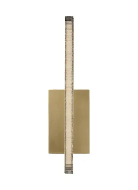 Serre LED Wall Sconce in Natural Brass
