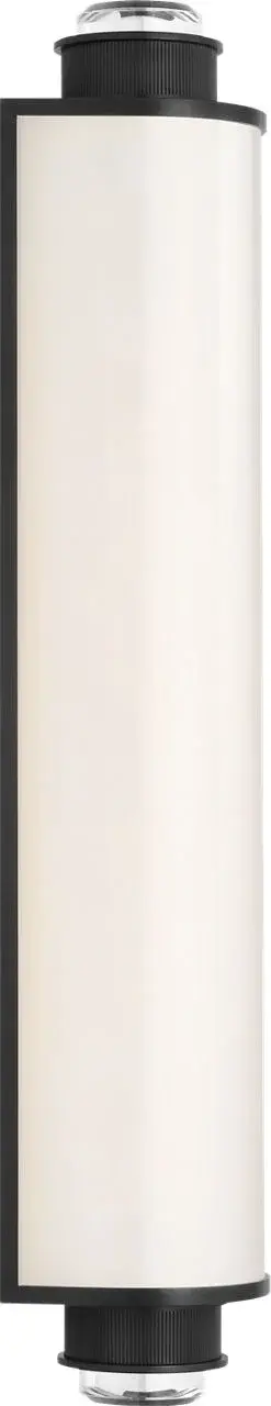 Percy 21" Linear Bath Sconce in Bronze with White Glass - Image 3