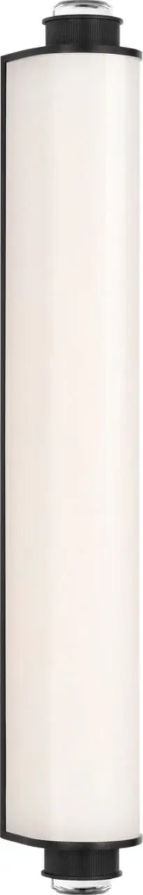 The Percy 29" Linear Bath Sconce combines classic bronze metalwork with clean white glass shades, delivering sophisticated illumination perfect for bathroom vanities and powder rooms.