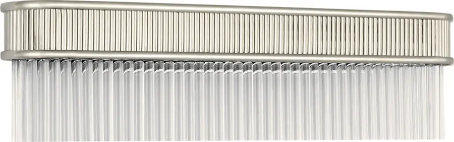 Menil 24" Linear Sconce in Polished Nickel with Crystal Rods - Image 3