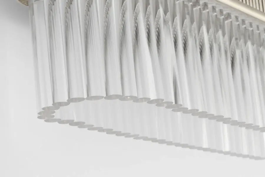 Menil 24" Linear Sconce in Polished Nickel with Crystal Rods - Image 5