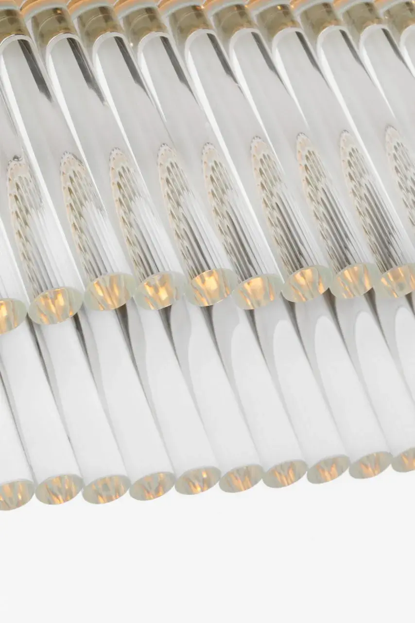 Menil 24" Linear Sconce in Polished Nickel with Crystal Rods - Image 7