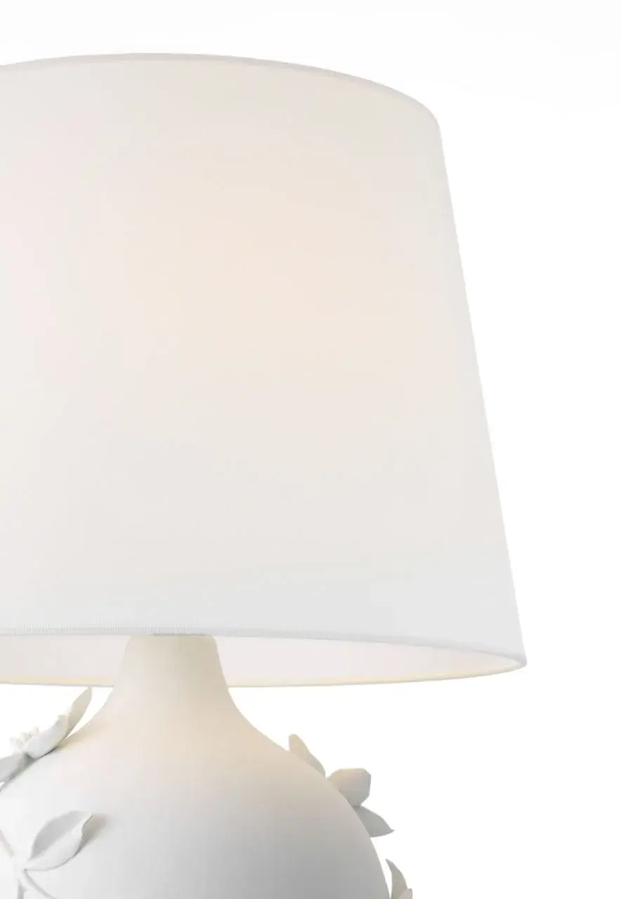 Elowen 28" Table Lamp in Plaster White with Linen Shade - Image 5
