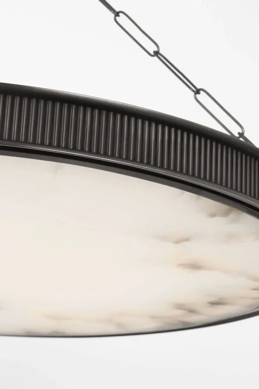 Matthew 30" Chandelier in Bronze with Alabaster - Image 2