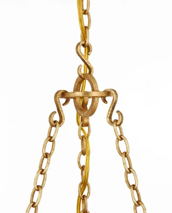 Sinclair 26" Sculpted Chandelier in French Gild - Image 4