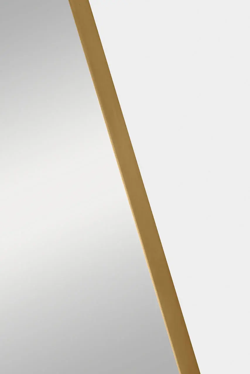 Planer Medium Rectangular Mirror in Burnished Brass - Image 4