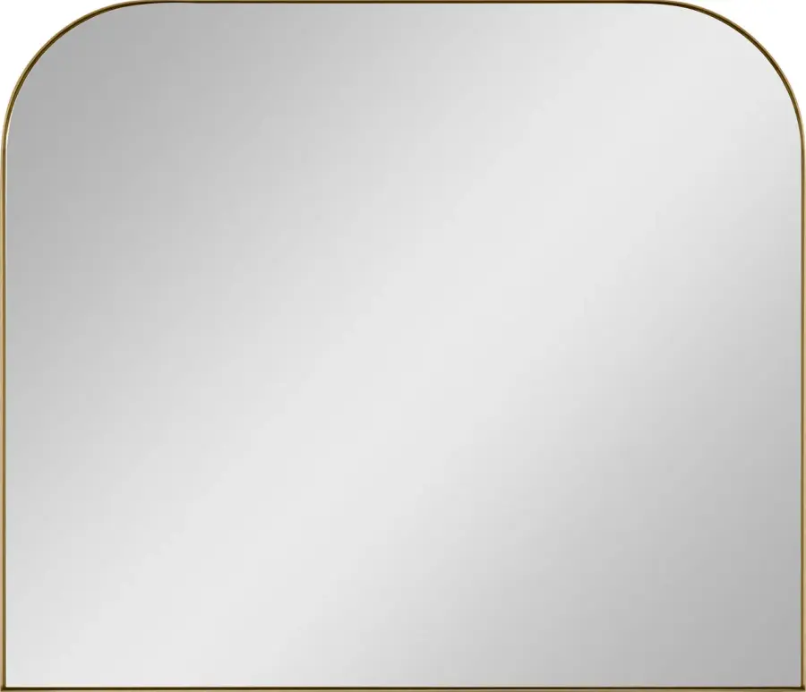 Planer Wide Mirror in Burnished Brass - Image 1