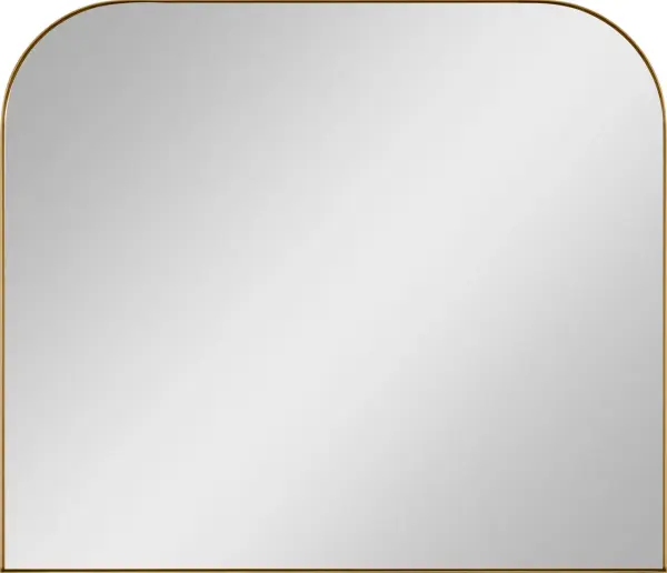 Planer Wide Mirror in Burnished Brass - Image 3
