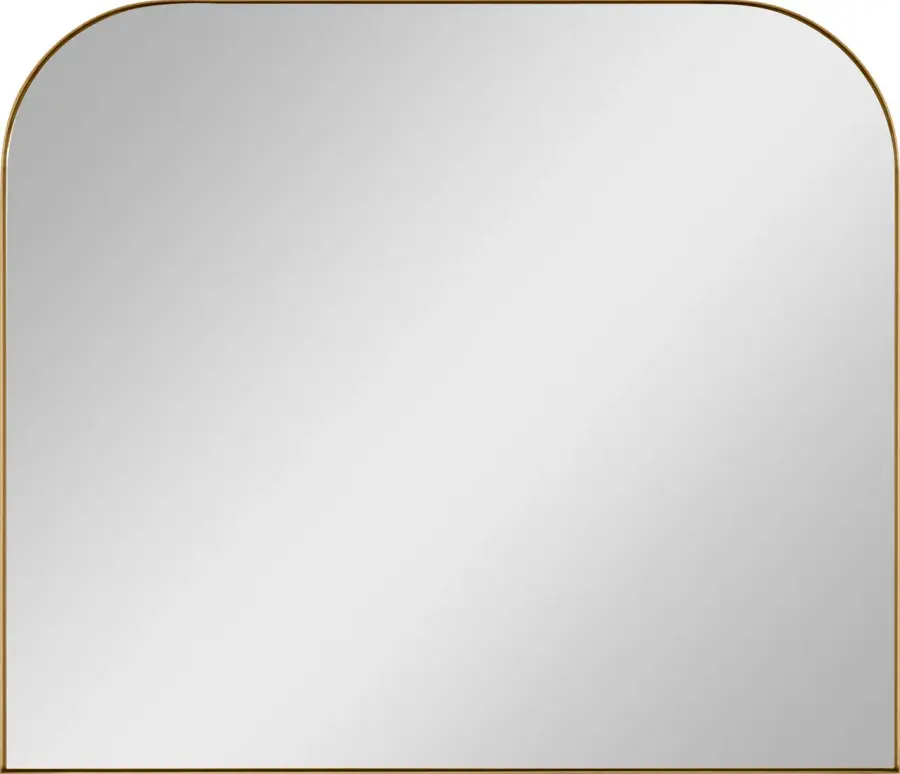 Planer Wide Mirror in Burnished Brass - Image 3